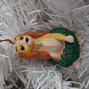 Alderbrook Lady and the Tramp Christmas Holiday Ornament NO BOX